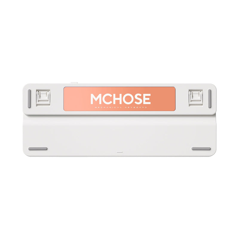 Afbeelding laden in galerijviewer, Mchose k99 horizon orange hyacinth wireless gasket mount mechanical rgb toetsenbord (wit, us lay-out (qwerty), ktt hyacinth, rgb, hot swap, double-shot pbt, draadloos | bluetooth | usb-c)