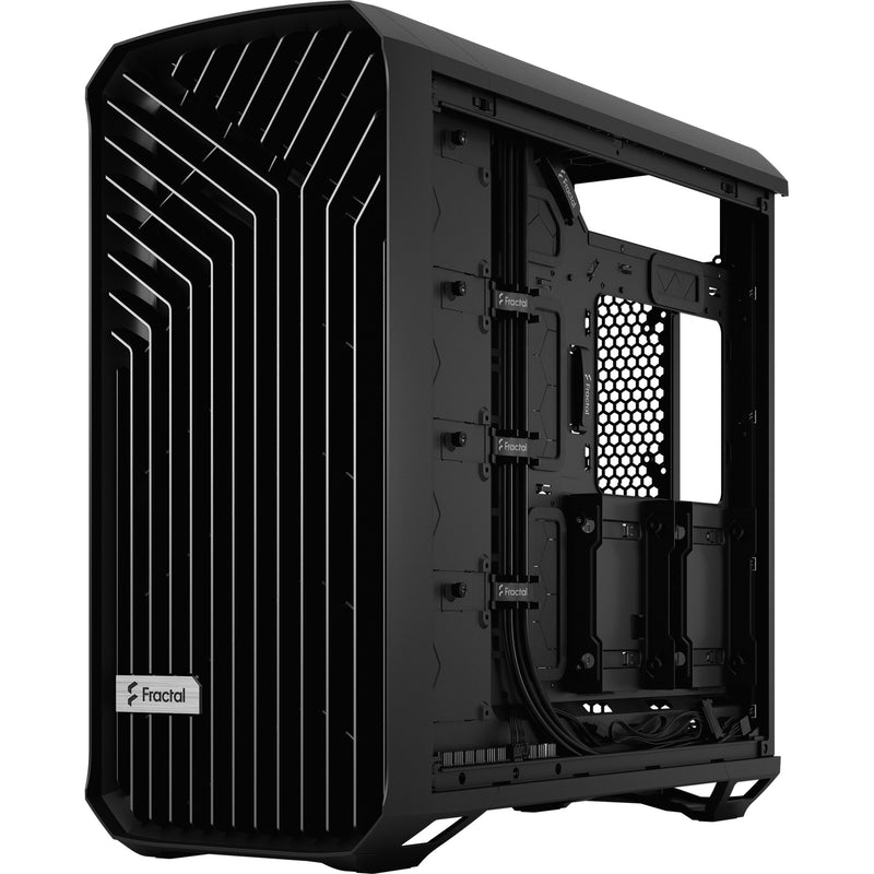Afbeelding laden in galerijviewer, Fractal design torrent black solid midi tower behuizing (zwart | 2x usb-a | 1x usb-c)