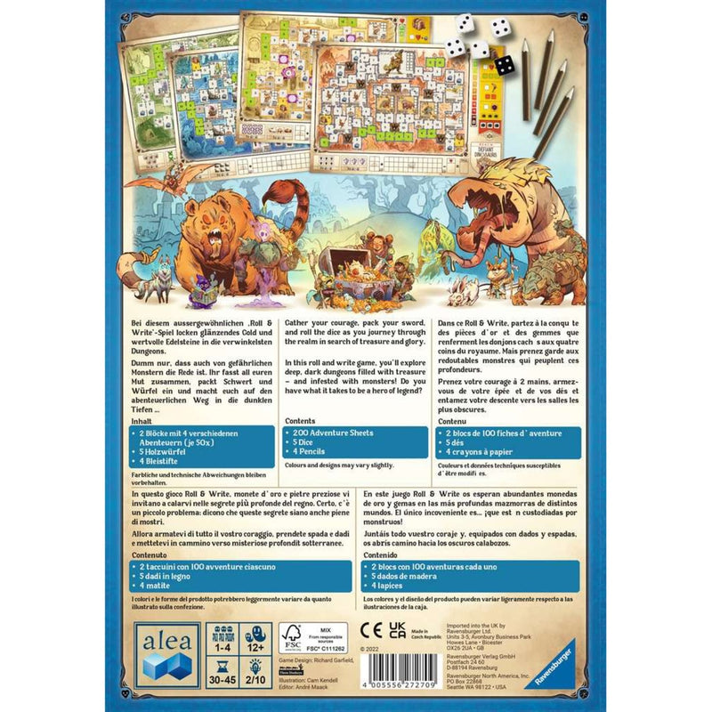 Afbeelding laden in galerijviewer, Ravensburger dungeons, dice and danger bordspel (engels, 1 - 4 spelers, 30 - 45 minuten, vanaf 12 jaar)