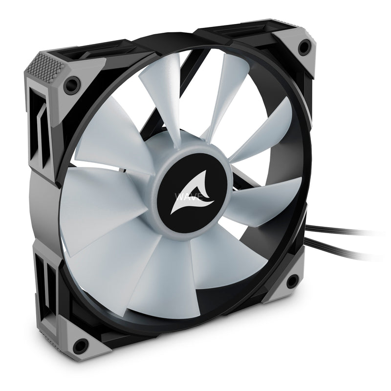 Afbeelding laden in galerijviewer, Sharkoon rebel f50 pwm rgb case fan (zwart, 120 x 120 x 25 mm)