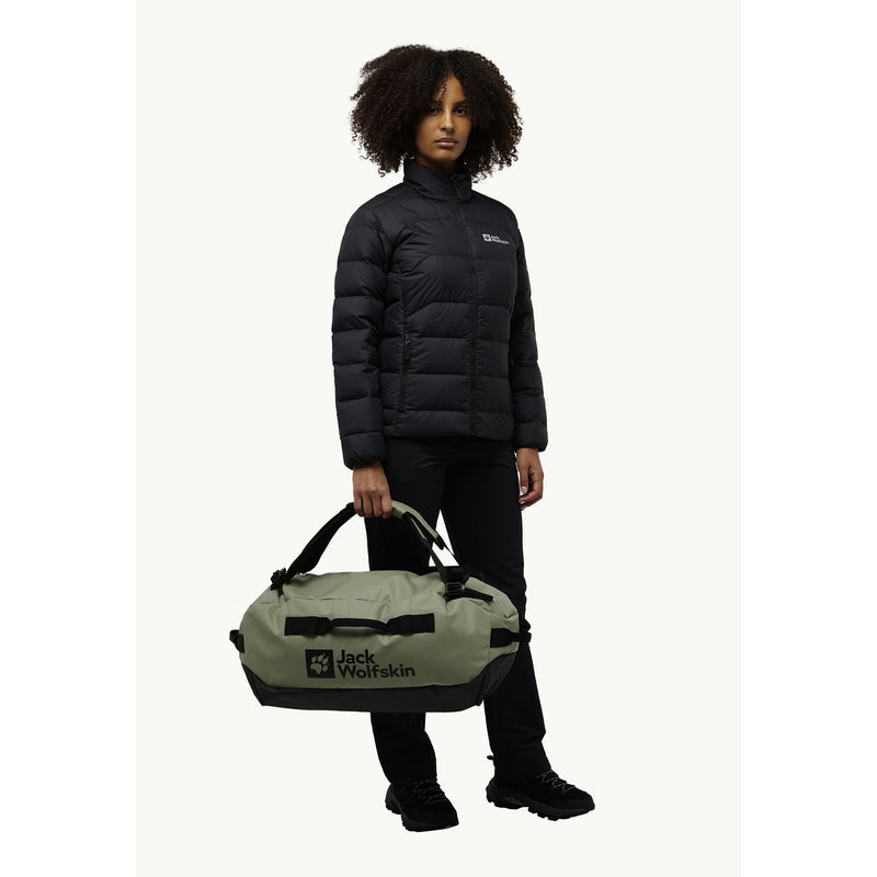 Afbeelding laden in galerijviewer, Jack wolfskin all-in duffle 35 rugzak (lichtgroen, 35 liter)