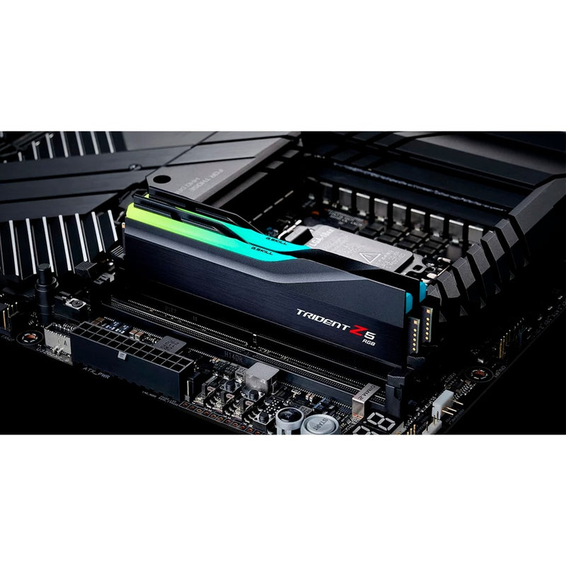 Afbeelding laden in galerijviewer, G.skill 64 gb ddr5-6000 kit werkgeheugen (zwart, f5-6000j3636f32gx2-tz5rk, trident z5 rgb, xmp)