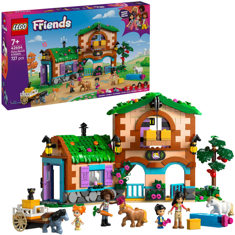 Afbeelding laden in galerijviewer, Lego friends - ponyboerderij en stal constructiespeelgoed (42654)