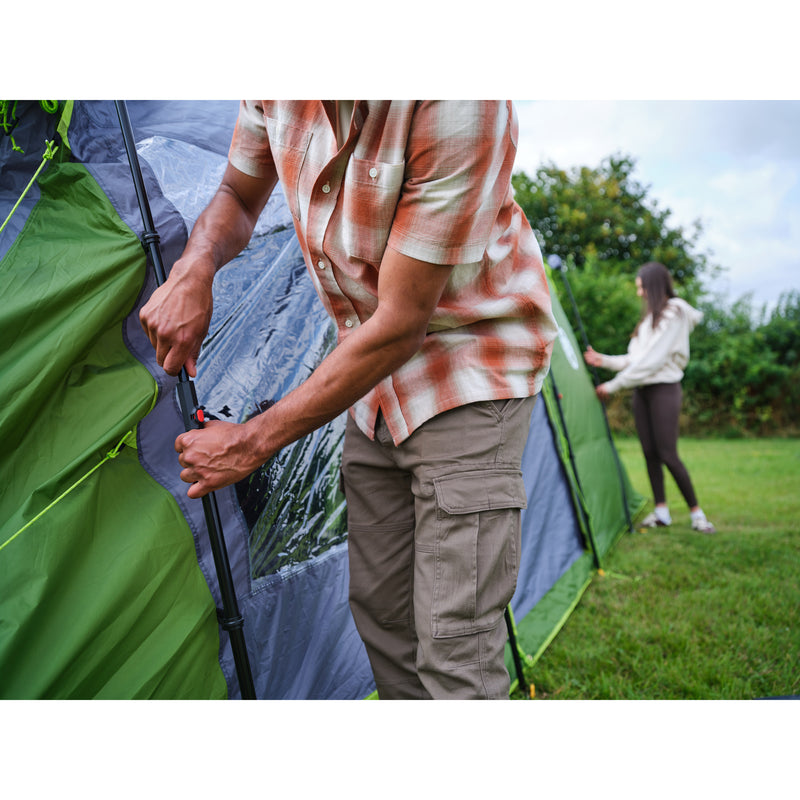 Afbeelding laden in galerijviewer, Coleman fastpitch victoria falls 4 blackout tent – 4 persoons tent - snel opzetten dankzij fastpitch – blackout bedroom technology - groen