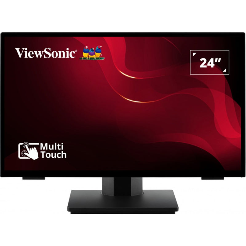 Afbeelding laden in galerijviewer, Viewsonic frameless touch monitor met 10-punts pcap 24 (zwart, hdmi, displayport, vga)