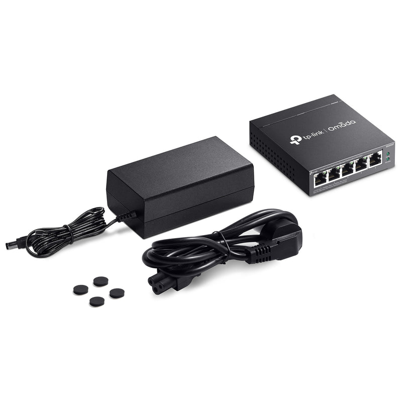Afbeelding laden in galerijviewer, Tp-link omada es205gp switch (zwart, 4x poe+)