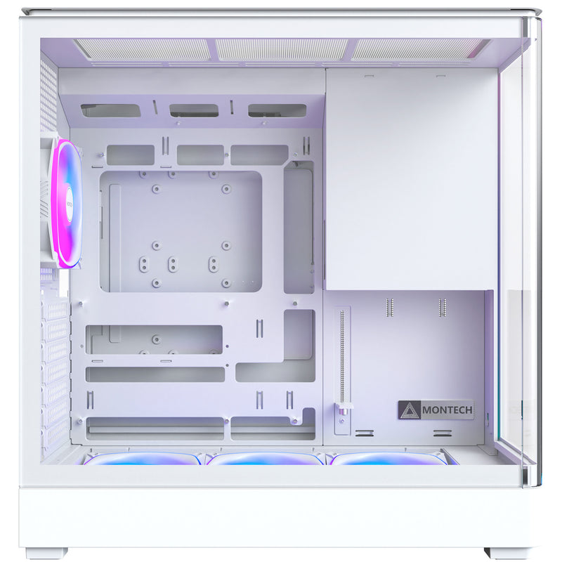 Afbeelding laden in galerijviewer, Montech king 45 pro midi tower behuizing (wit | 2x usb-a | 1x usb-c | rgb | window)