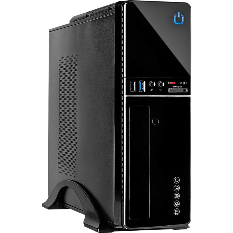 Afbeelding laden in galerijviewer, Inter-tech it-607 mini tower behuizing (zwart | 2x usb-a)