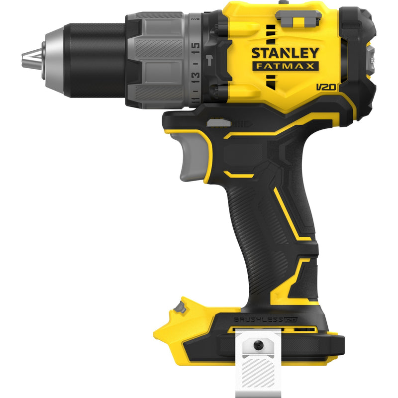 Afbeelding laden in galerijviewer, Stanley fatmax v20 18v borstelloze schroefklopboormachine (geel zwart, accu en oplader niet inbegrepen)