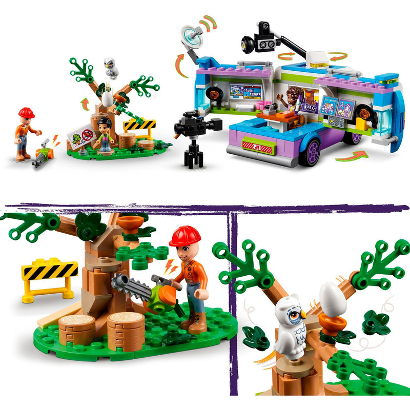Afbeelding laden in galerijviewer, Lego friends - nieuwsbusje constructiespeelgoed (41749)