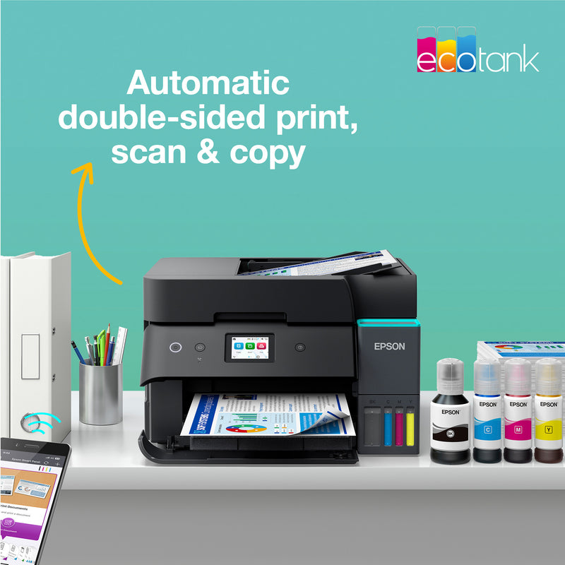 Afbeelding laden in galerijviewer, Epson ecotank et-4950 all-in-one inkjetprinter (zwart, faxen, scannen, kopiëren, wifi, inclusief tot 3 jaar inkt)