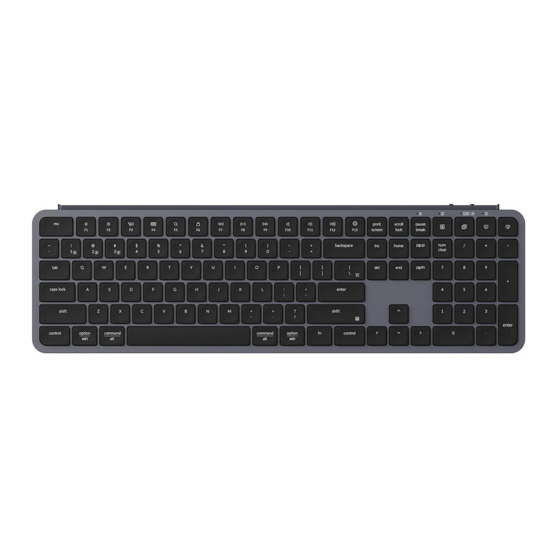 Afbeelding laden in galerijviewer, Keychron b6 pro-k1 toetsenbord (zwart, us lay-out (qwerty), scissor switches, 100%, abs, 2.4 ghz | bluetooth 5.2 | usb-c)