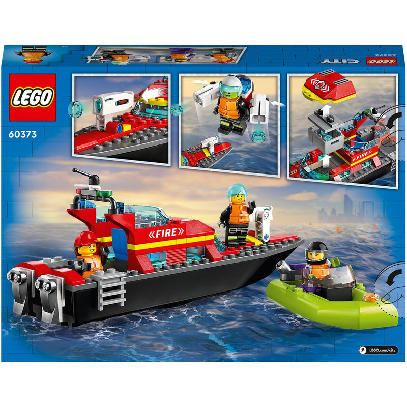 Afbeelding laden in galerijviewer, Lego city reddingsboot brand speelgoed voor kinderen - 60373