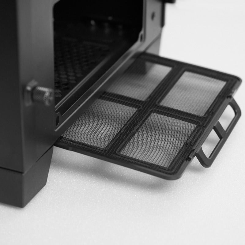 Afbeelding laden in galerijviewer, Chieftec apex q midi tower behuizing (zwart | 2x usb-a | 1x usb-c)