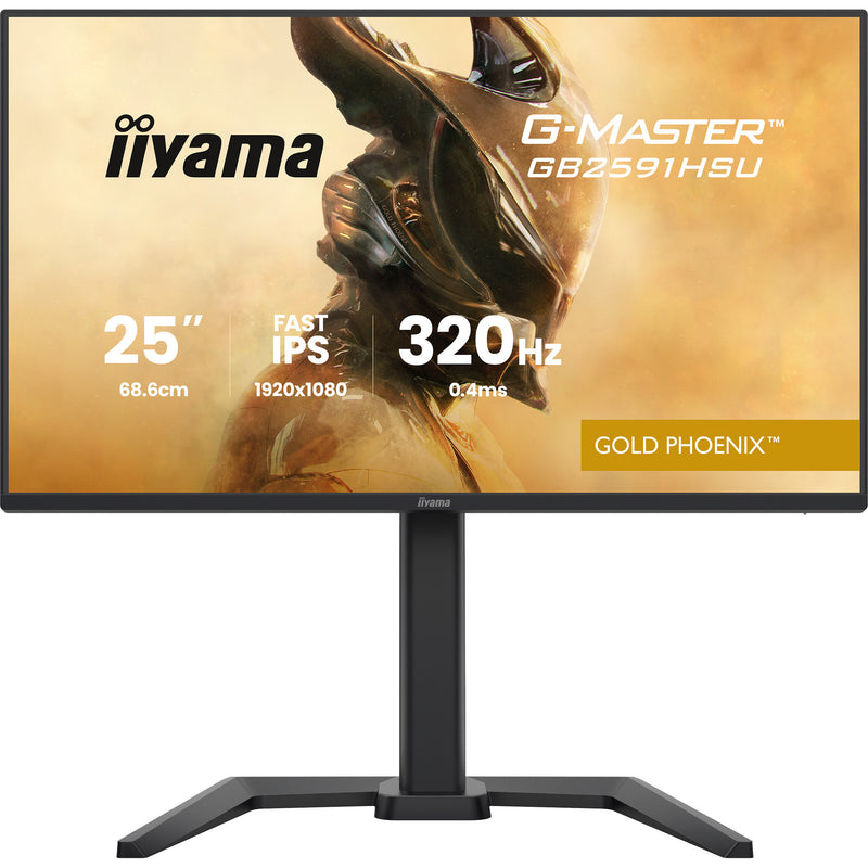 Afbeelding laden in galerijviewer, Iiyama g-master gold phoenix gb2591hsu-b1 24.5 gaming monitor (zwart (mat), 320 hz, hdmi, displayport, usb, audio)