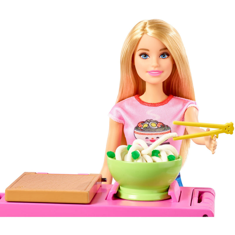 Afbeelding laden in galerijviewer, Barbie noodle bar speelset en pop