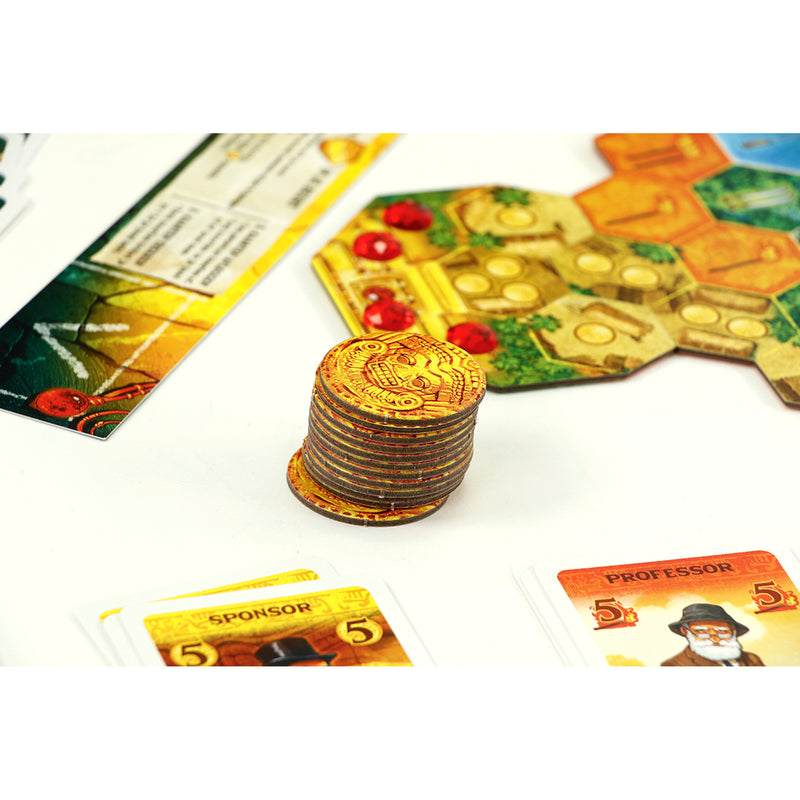 Afbeelding laden in galerijviewer, 999games 999 games de zoektocht naar el dorado: de gouden tempels bordspel (nederlands, 2 - 4 spelers, 60 minuten, vanaf 10 jaar)