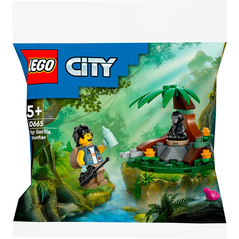 Afbeelding laden in galerijviewer, Lego city - ontmoeting met babygorilla constructiespeelgoed (30665)