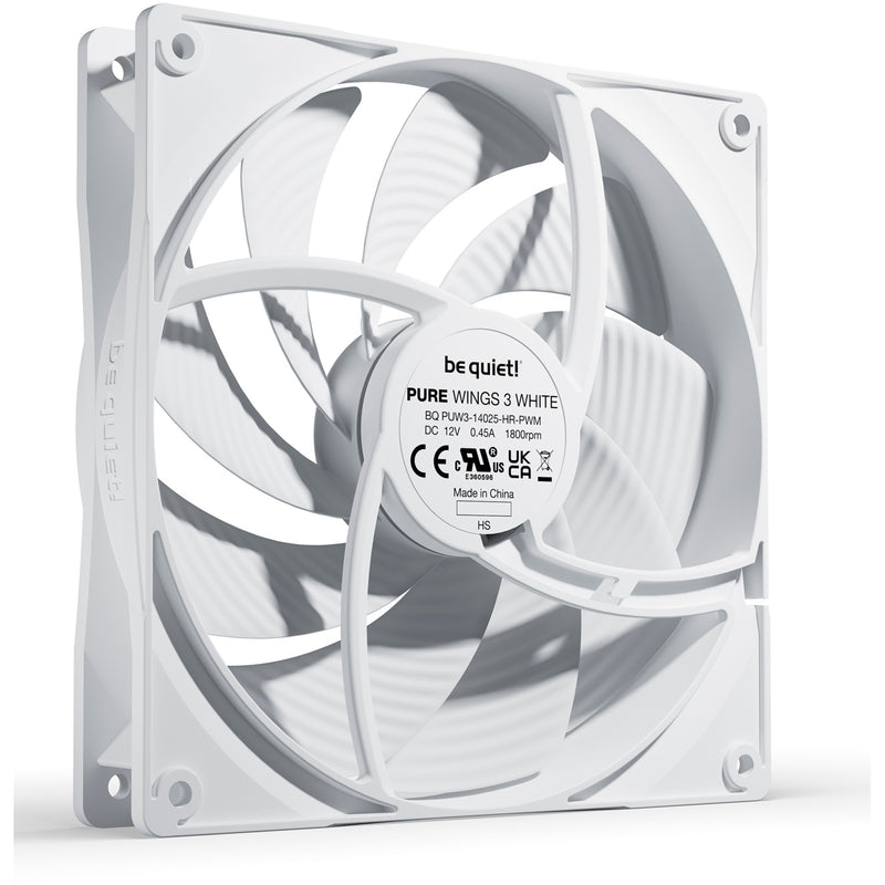 Afbeelding laden in galerijviewer, Be quiet! pure wings 3 pwm high-speed case fan (wit, 140 x 140 x 25 mm)