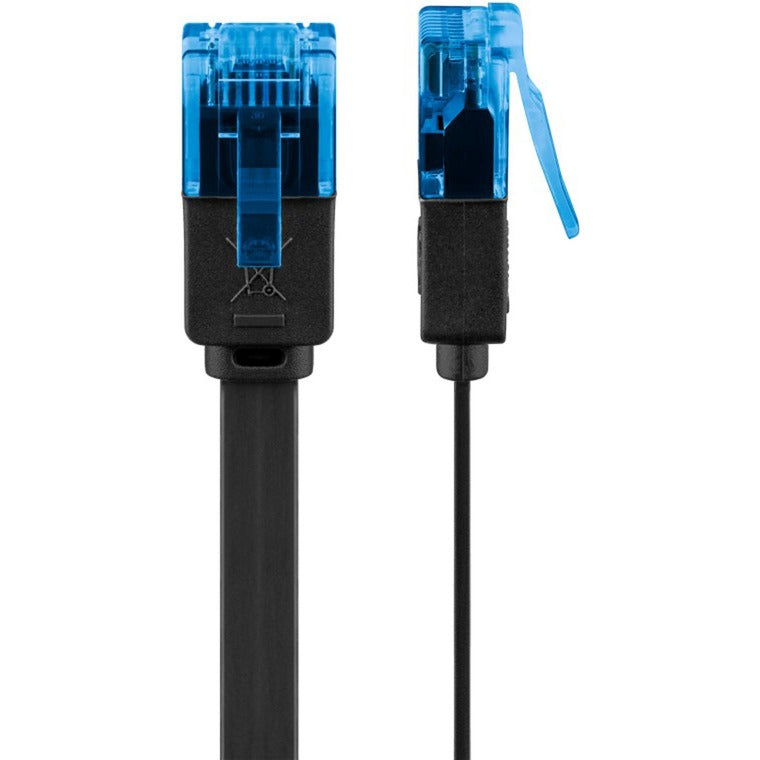 Afbeelding laden in galerijviewer, Goobay cat 6a u utp platte kabel (zwart, 20 meter)