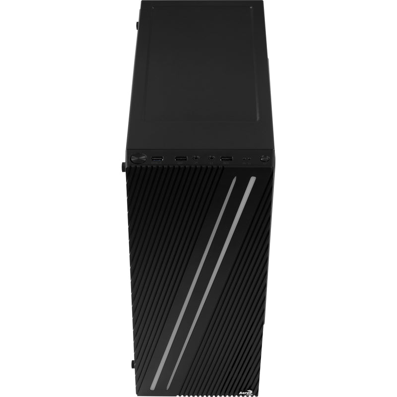 Afbeelding laden in galerijviewer, Aerocool streak midi tower behuizing (zwart | 3x usb-a | rgb | window)