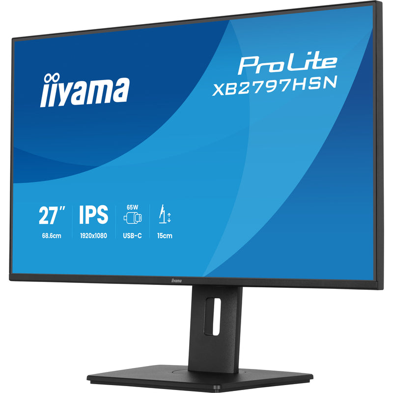 Afbeelding laden in galerijviewer, Iiyama prolite xb2797hsn-b1 27 monitor (zwart, 100 hz, hdmi, displayport, usb-c, lan, audio)