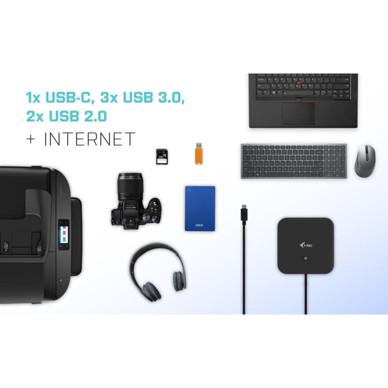 Afbeelding laden in galerijviewer, I-tec usb-c hdmi dp docking station with power delivery 65w + universal charger 77 w (zwart)