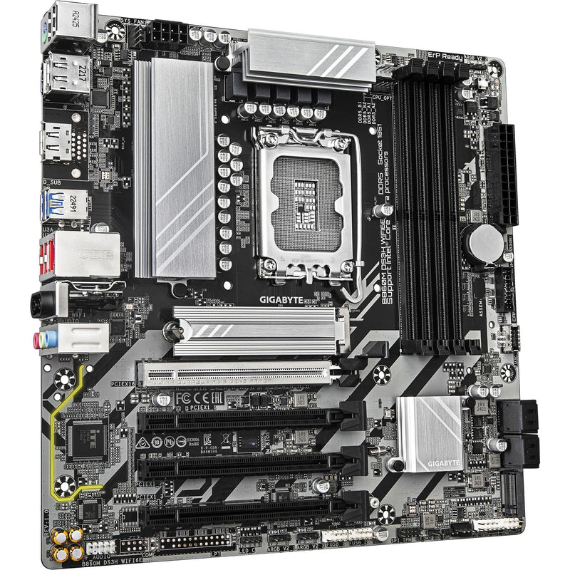 Afbeelding laden in galerijviewer, Gigabyte b860m ds3h wifi6e socket 1851 moederbord (raid, 2.5gb-lan, wi-fi 6e, bt, sound, µatx)