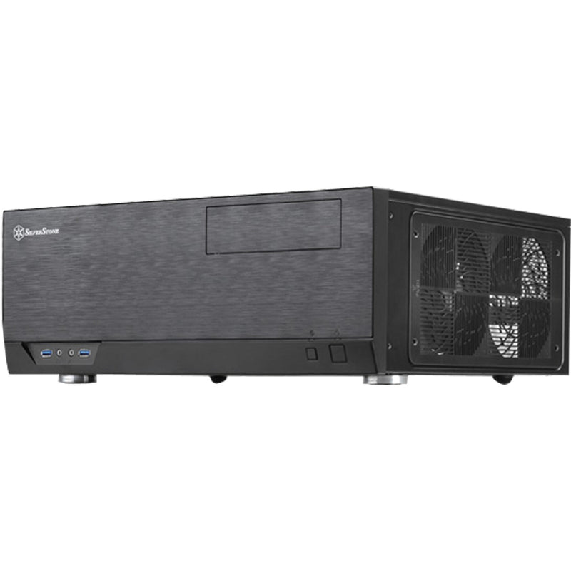 Afbeelding laden in galerijviewer, Silverstone sst-gd09b htpc behuizing (zwart | 2x usb-a)