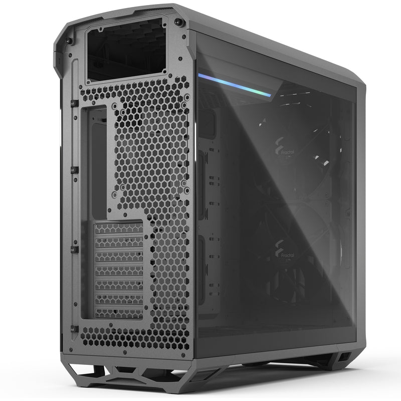 Afbeelding laden in galerijviewer, Fractal design torrent gray tg light tint midi tower behuizing (grijs | 2x usb-a | 1x usb-c | tempered glass)