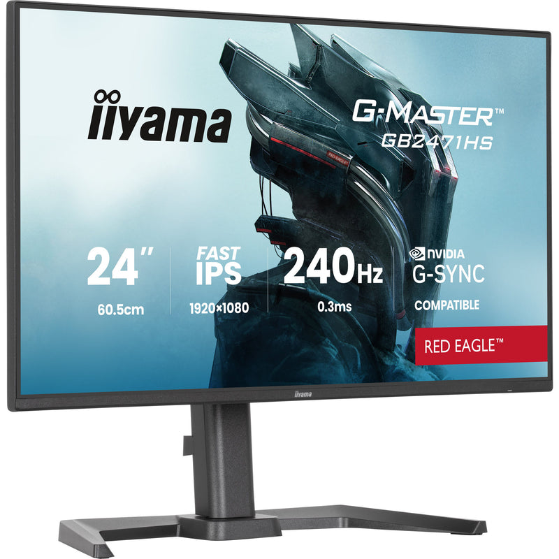 Afbeelding laden in galerijviewer, Iiyama g-master red eagle gb2471hs-b1 23.8 gaming monitor (zwart, 2x hdmi, displayport, 240 hz)