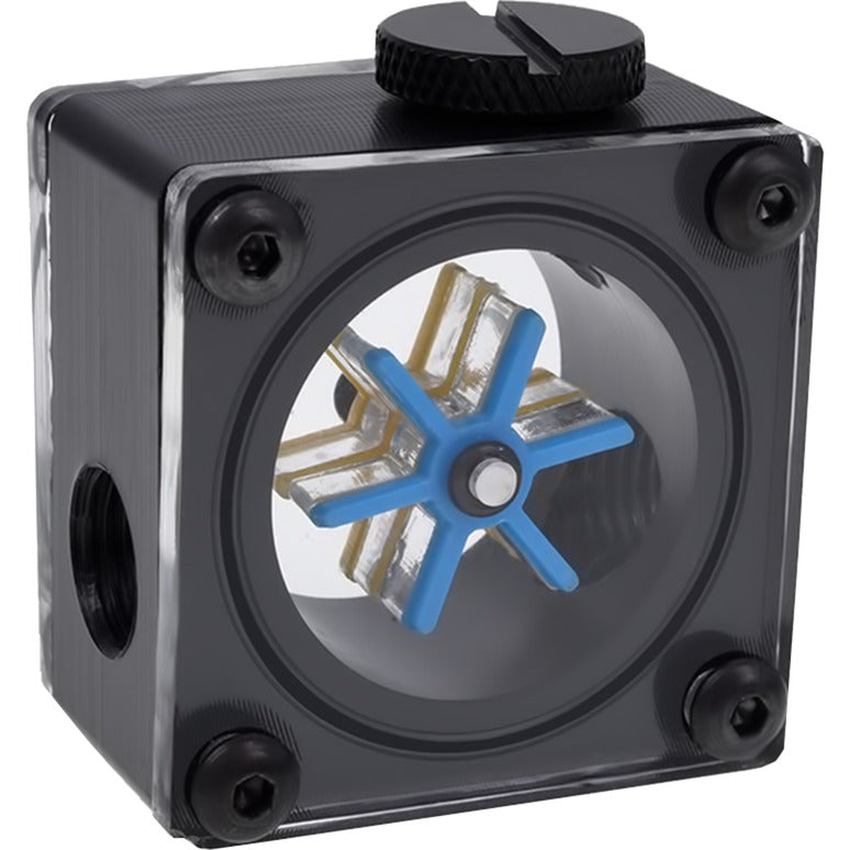 Afbeelding laden in galerijviewer, Alphacool eisflügel doorstroomindicator g1 4 square doorstroommeter (zwart)