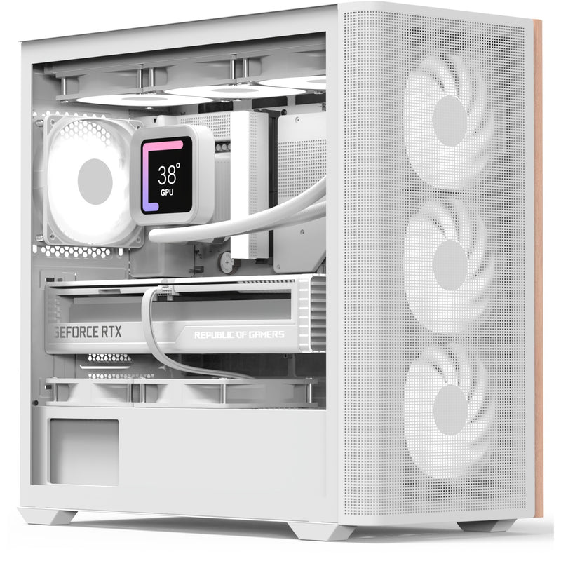 Afbeelding laden in galerijviewer, Aerocool b301a mini tower behuizing (wit | 1x usb-a | 1x usb-c | rgb)