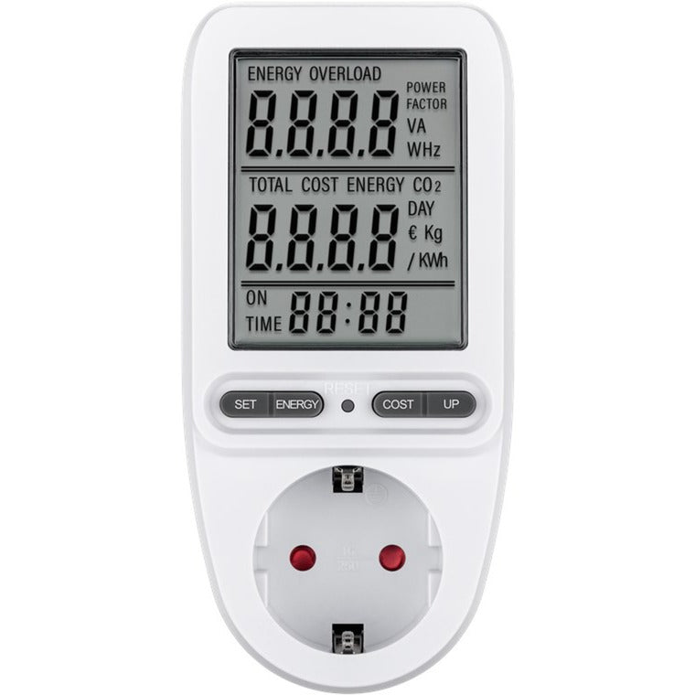 Afbeelding laden in galerijviewer, Goobay digitale energiekostenmeter pro meetapparaat (wit)