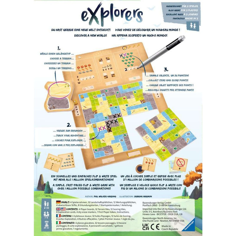 Afbeelding laden in galerijviewer, Ravensburger explorers bordspel (engels, 1 - 4 spelers, 20 - 30 minuten, vanaf 8 jaar)