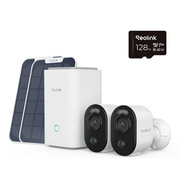 Afbeelding laden in galerijviewer, Reolink home hub1 met 2x b350 en 1x solar panel 2 usb-c beveiligingscamera (wit)