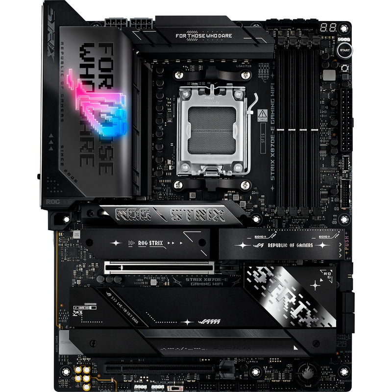 Afbeelding laden in galerijviewer, Asus rog strix x870e-e gaming wifi socket am5 moederbord (5gb-lan, wi-fi 7, bt, sound, atx)