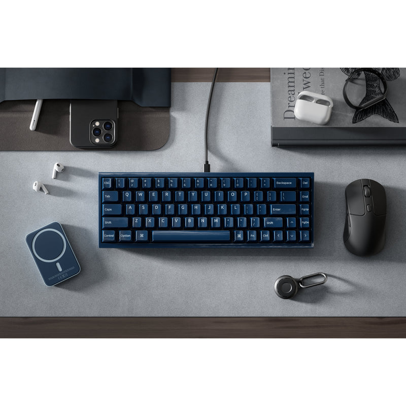 Afbeelding laden in galerijviewer, Keychron q16 he 8k magnetic switch keyboard (blauw, us lay-out (qwerty), ultra-fast lime, 65%, rgb, hot swap, 8k)