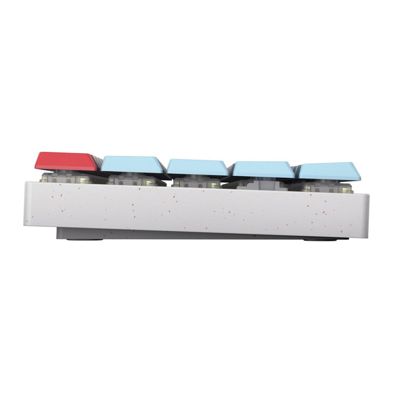 Afbeelding laden in galerijviewer, Cherry mx-lp 2.1 compact wireless rgb mechanisch toetsenbord (wit, us lay-out (qwerty), mx low profile speed, 65%, rgb, abs keycaps, 2.4 ghz | bluetooth 5.2 | usb-c)