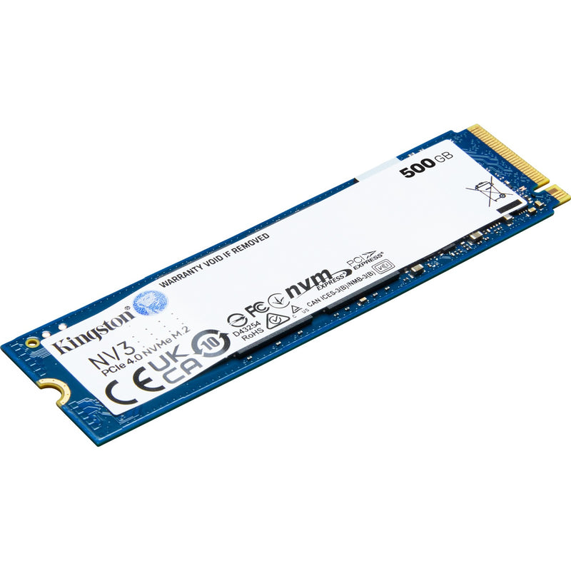 Afbeelding laden in galerijviewer, Kingston nv3 500 gb ssd (snv3s 500g, pcie 4.0 x4, nvme, m.2 2280)