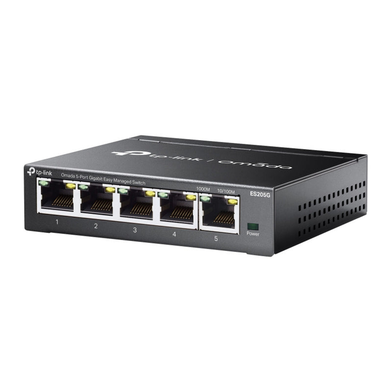 Afbeelding laden in galerijviewer, Tp-link omada es205g 5-poort gigabit easy managed switch (zwart)