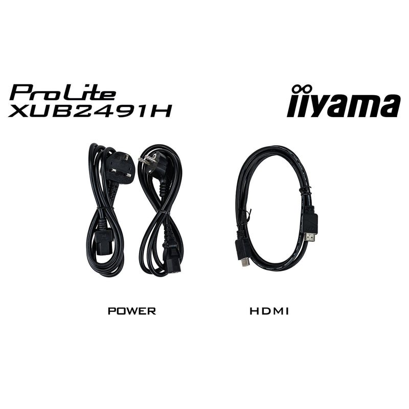 Afbeelding laden in galerijviewer, Iiyama prolite xub2491h-b1 23.8 monitor (zwart, hdmi, displayport)