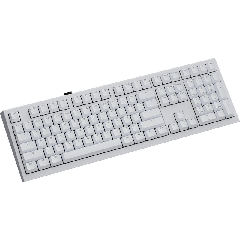Afbeelding laden in galerijviewer, Ducky one x wireless rgb mechanisch toetsenbord (wit, us lay-out (qwerty), inductive, 100%, hot-swappable, pbt, 2.4 ghz | bluetooth | usb-c)