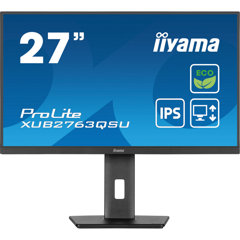 Afbeelding laden in galerijviewer, Iiyama prolite xub2763qsu-b1 27 monitor (zwart, hdmi, displayport, 2x usb-a, usb-b)