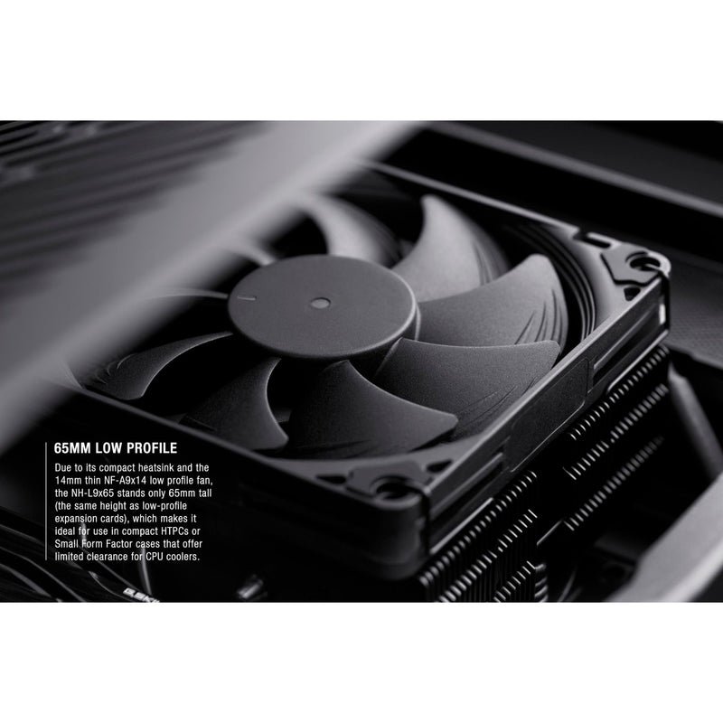 Afbeelding laden in galerijviewer, Noctua nh-l9x65 chromax.black cpu-koeler (zwart, 4-pin pwm-aansluiting)