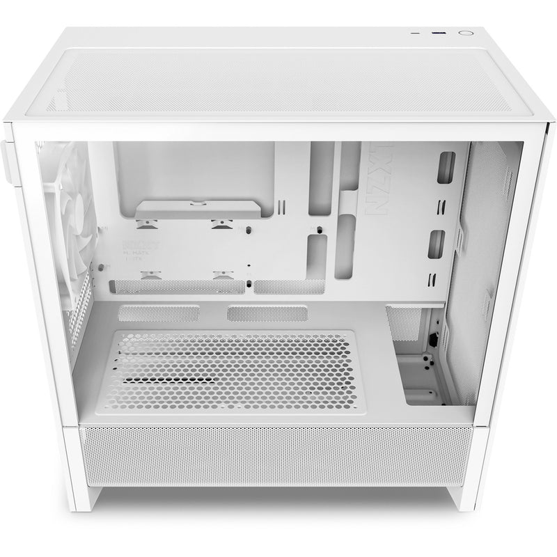 Afbeelding laden in galerijviewer, Nzxt h3 flow midi tower behuizing (wit (mat) | 1x usb-a | 1x usb-c | tempered glass)