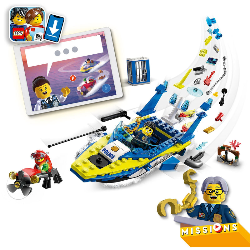 Afbeelding laden in galerijviewer, Lego city - waterpolitie recherchemissies constructiespeelgoed (60355)