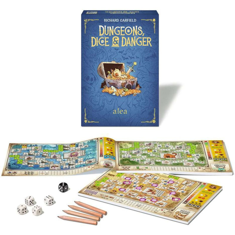 Afbeelding laden in galerijviewer, Ravensburger dungeons, dice and danger bordspel (engels, 1 - 4 spelers, 30 - 45 minuten, vanaf 12 jaar)