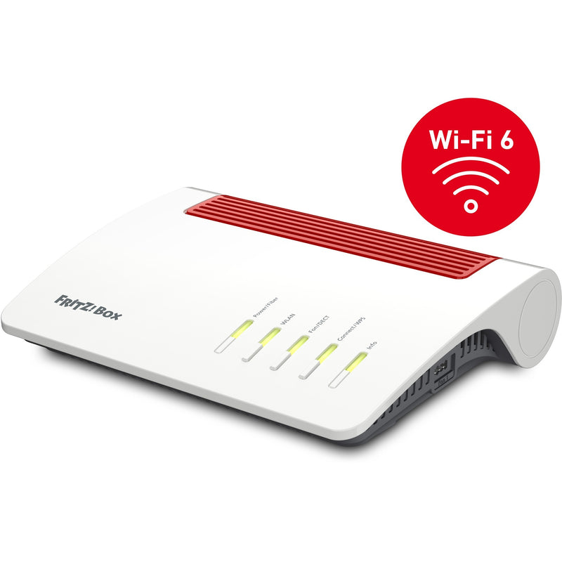 Afbeelding laden in galerijviewer, Fritz! box 5590 fiber edition internationaal router (wit rood, mesh wi-fi)