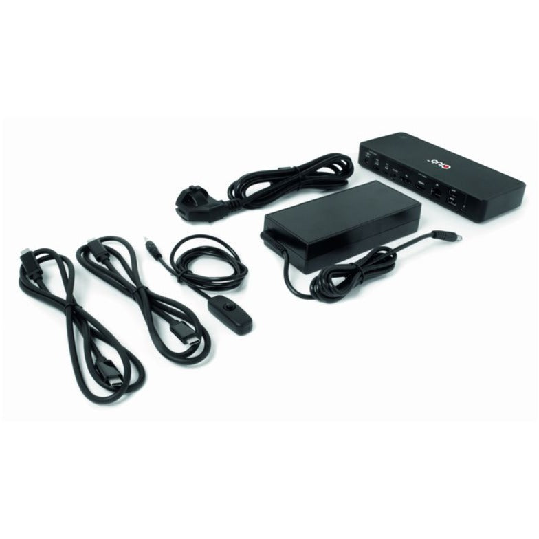 Afbeelding laden in galerijviewer, Club 3d displayport hdmi dock 4k60hz dockingstation (zwart, met kvm-functionaliteit)
